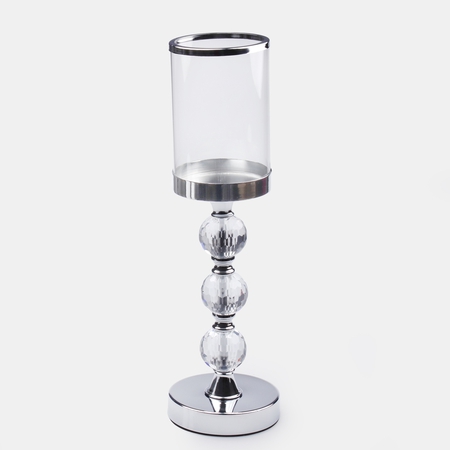 Silver glamour big candleholder
