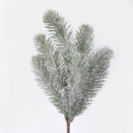 Snow-covered spruce twig 38 cm