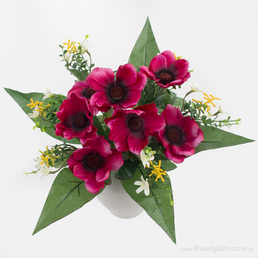 Anemone x 7 Q148 Artificial flower bouquet Artificial