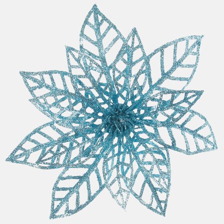 Poinsettia with glitter