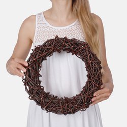 Thorn wicker wreath 35 cm Y531A