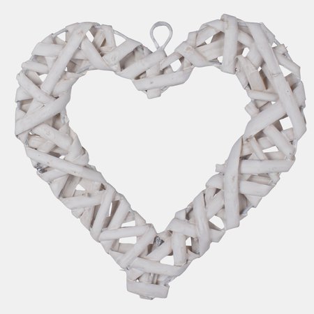 Wicker heart 15 cm