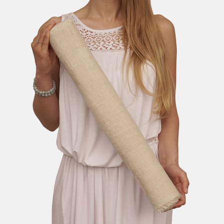 Bleached jute fabric 50 cm/5 m
