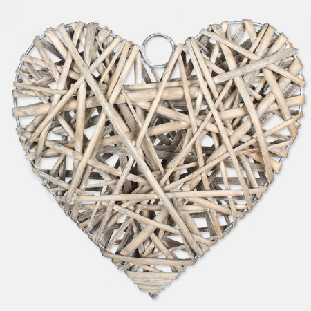 Wicker heart 25 cm