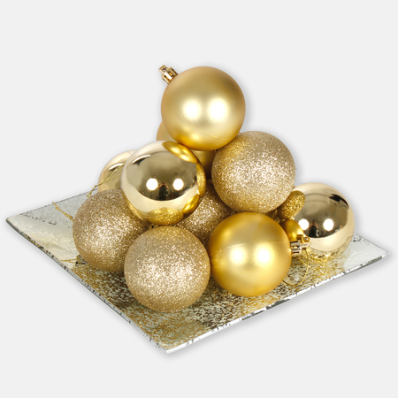 Christmas baubles x 12 pcs