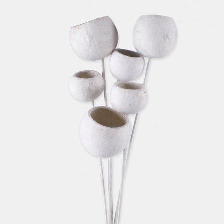 Flocked bell cup x 6 pcs.