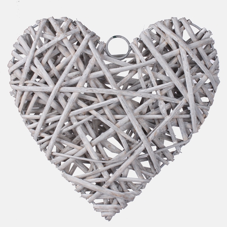 Wicker heart 25 cm