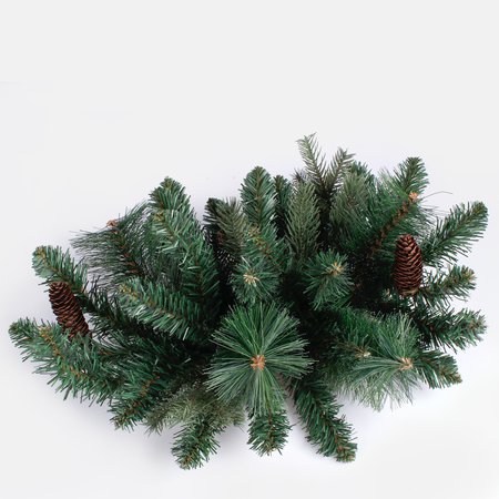 Big winter teardrop-shape tomb decorations with cones