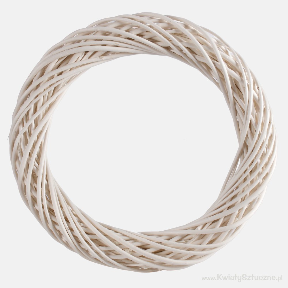 Bleached peeled wicker wreath 40 cm Y530E Wreath
