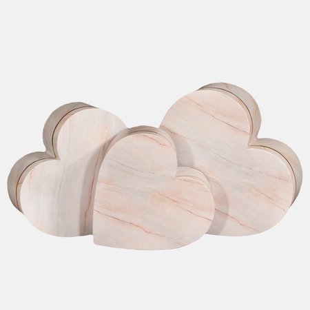 Heart-shaped decorative box x 3 pcs.