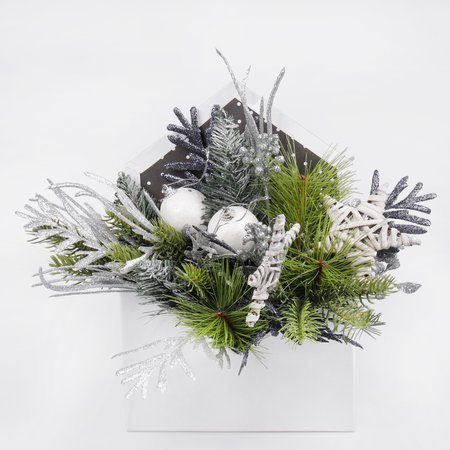Christmas flower box envelope