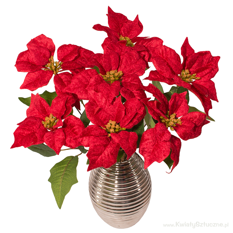 Poinsettia x 7 QA133S Artificial poinsettia bouquet