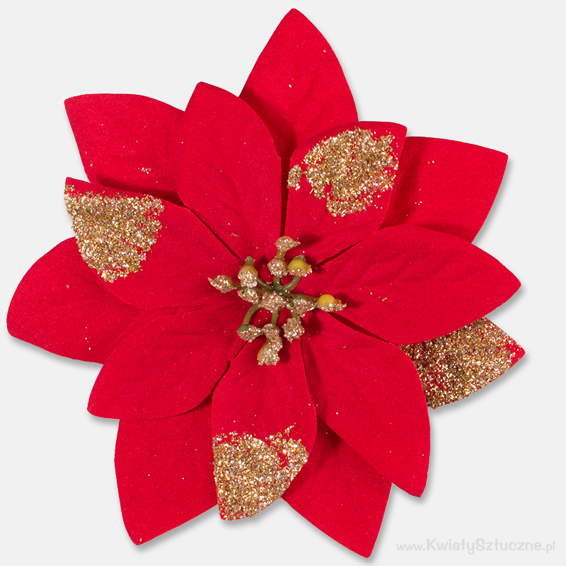 Poinsettia W077S Artificial poinsettia head